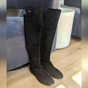 Stewart Weitzman 9.5 women's knee high boots suede black